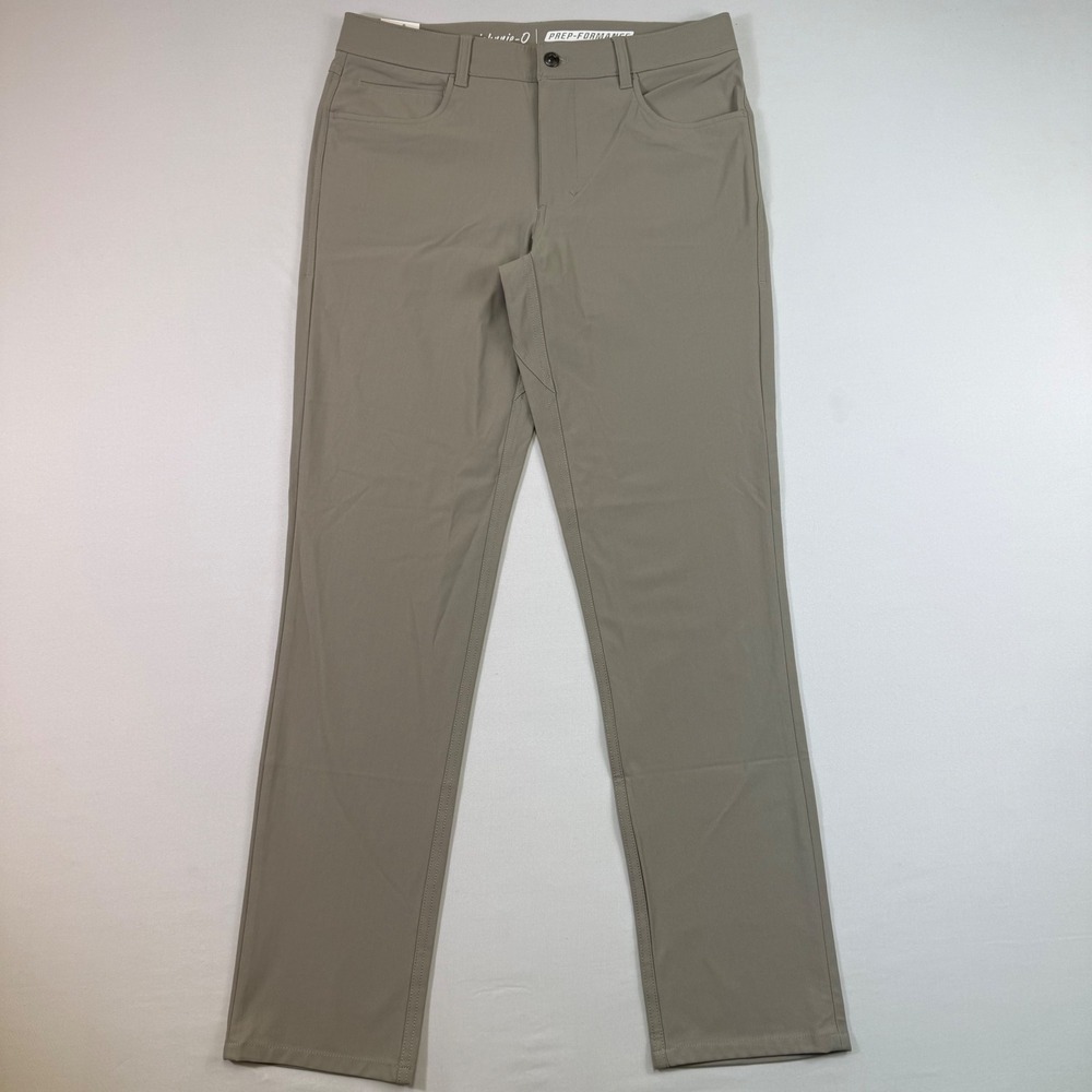 Johnnie-O Prep-Formance Pants Mens 32x32 Light Khaki Golf Casual Tech Chino NEW